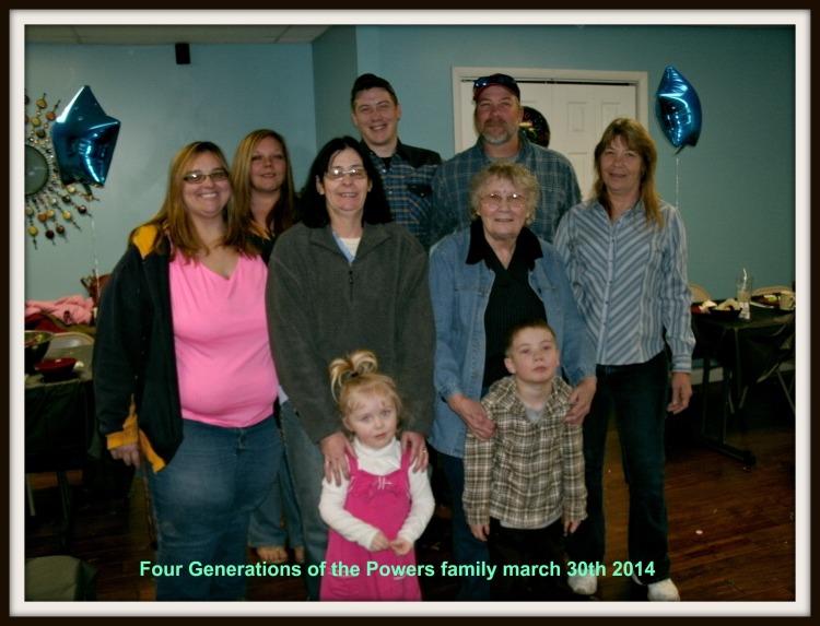 4 generations of the powers family 2014