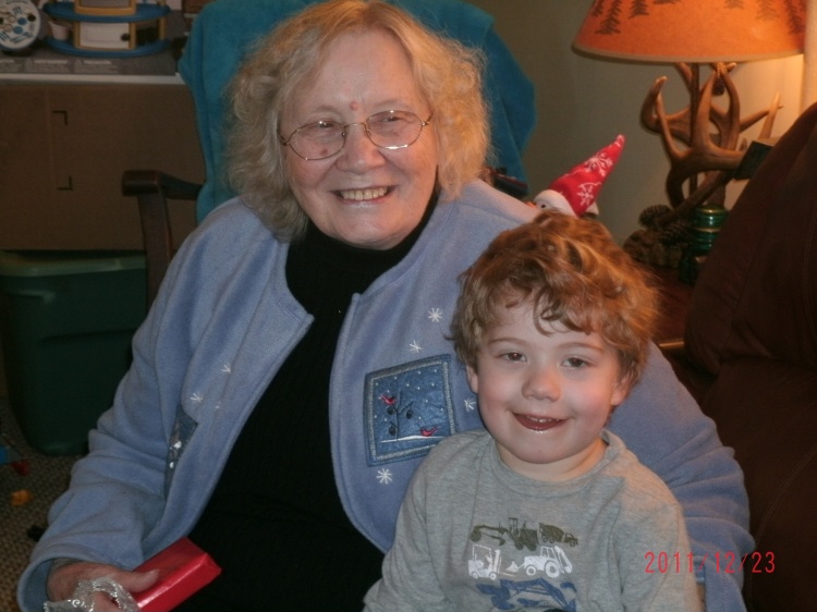 Grandma Wanda Powers with Christopher