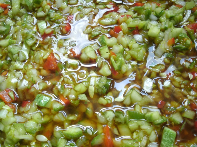 relish with pickle syrup before boiling 
