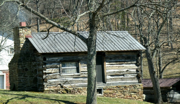 back of cabin at Spiker Farm