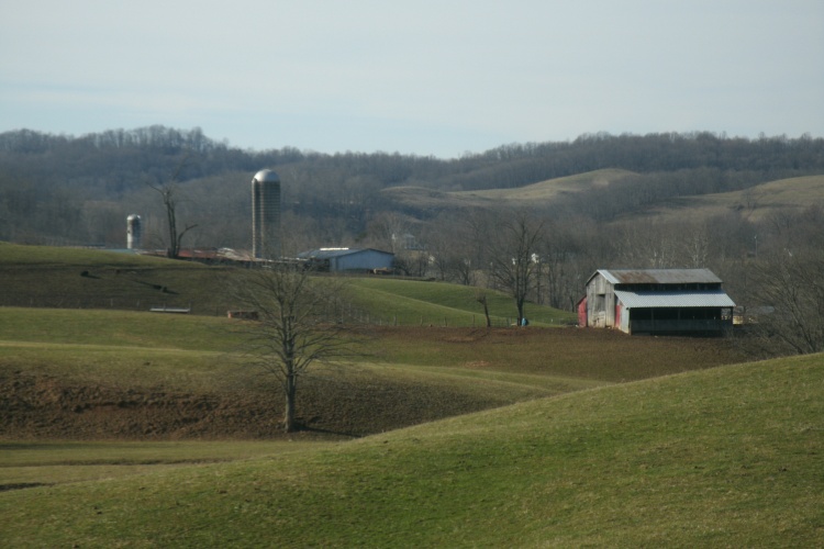 Rolling pasture of Spiker Farm
