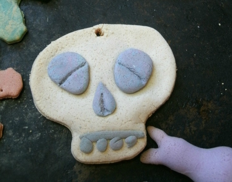 Salt dough skull