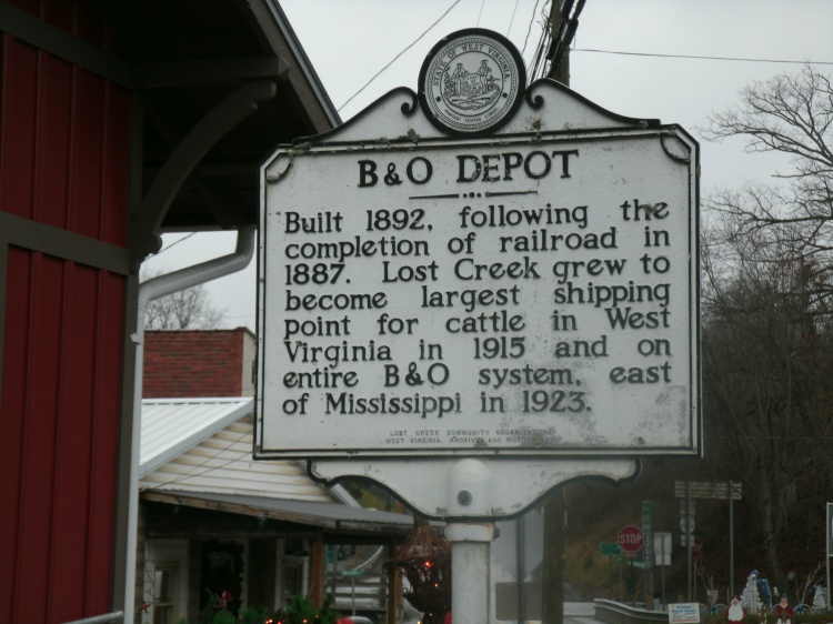 Lost Creek Depot Historical sign 