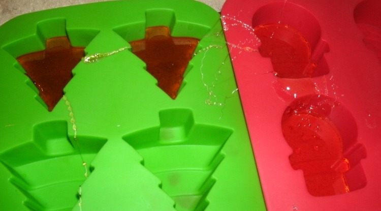 silicon baking molds used to make hard candy