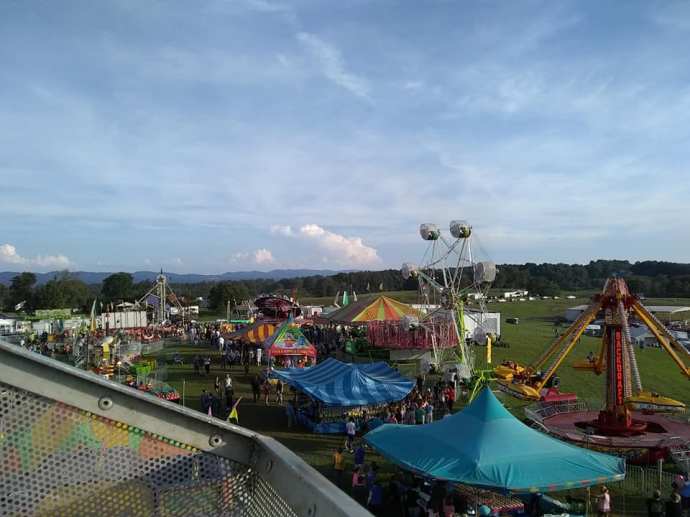 carnival rides at Barbour county fair